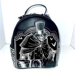 Loungefly Disney Haunted Mansion hatbox ghost glow in the dark mini backpack NWT